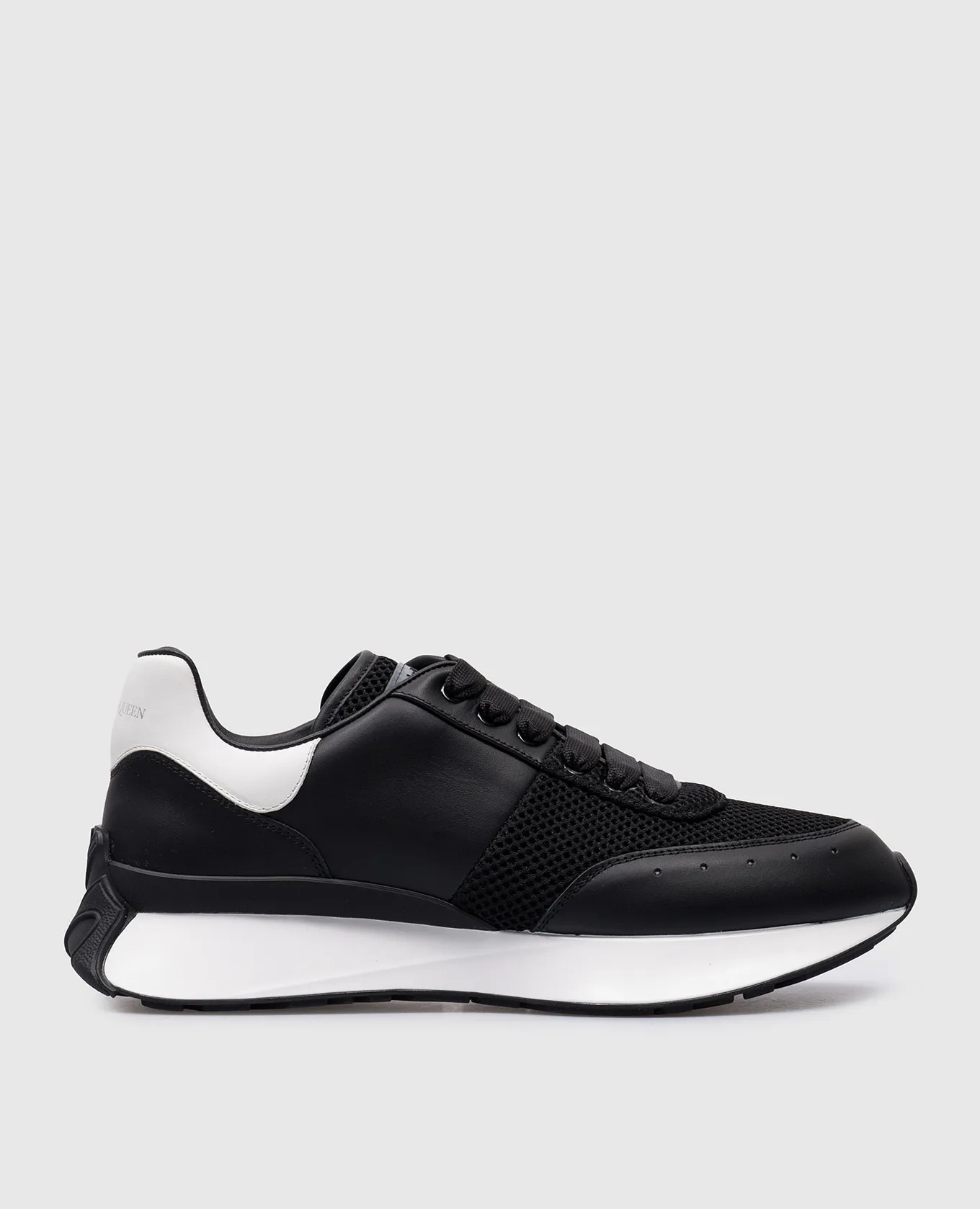 Alexander McQueen Sneakers combinate nere con logo 796138WIDNQ