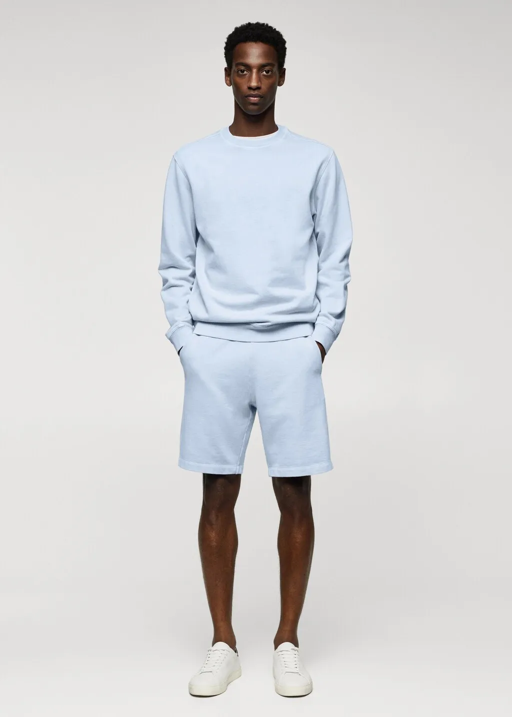 Bermuda jogger cotone tintura