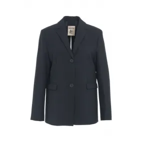 Blazer con spacco sul retro blu scuro