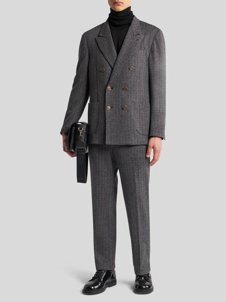 BLAZER DOPPIOPETTO A RIGHE