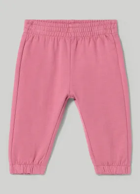 BLUKIDS  Pantaloni in puro cotone french terry neonata