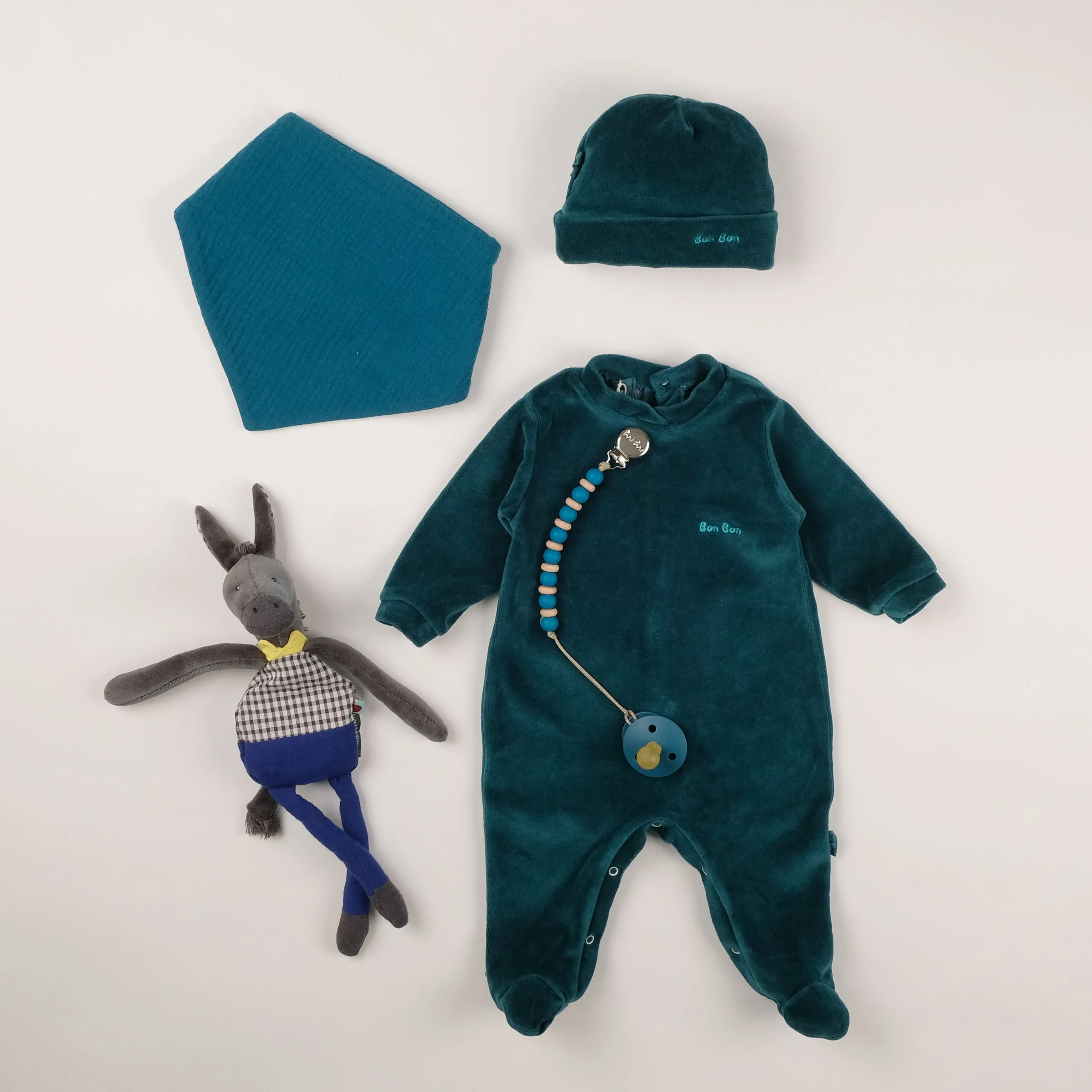 Bon Bon - Set tutina e cappello in ciniglia
