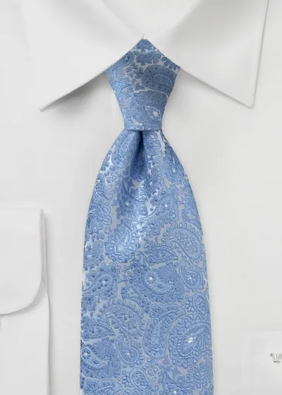 Cravatta paisley madreperla