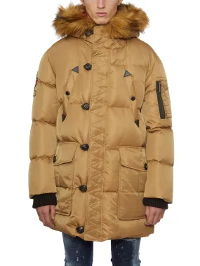 DSQUARED  PIUMINO CON CAPPUCCIO DI PELO 