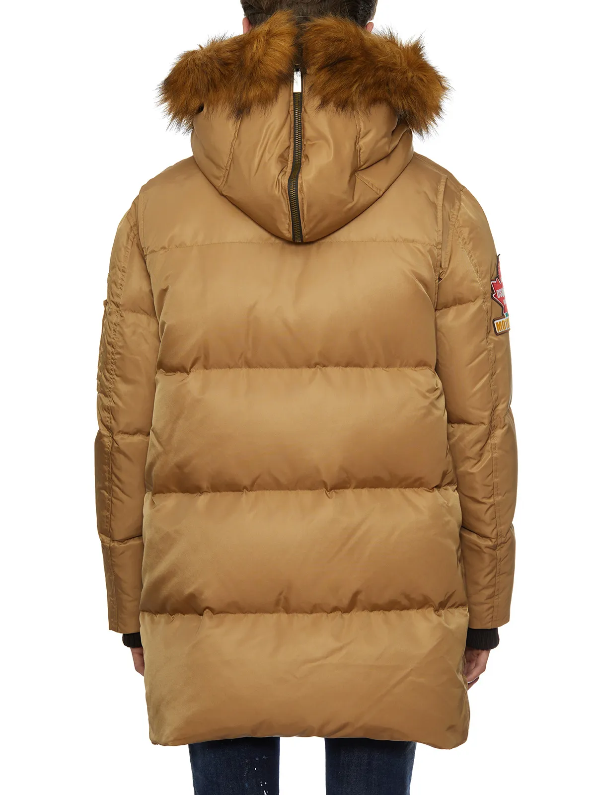 DSQUARED  PIUMINO CON CAPPUCCIO DI PELO 