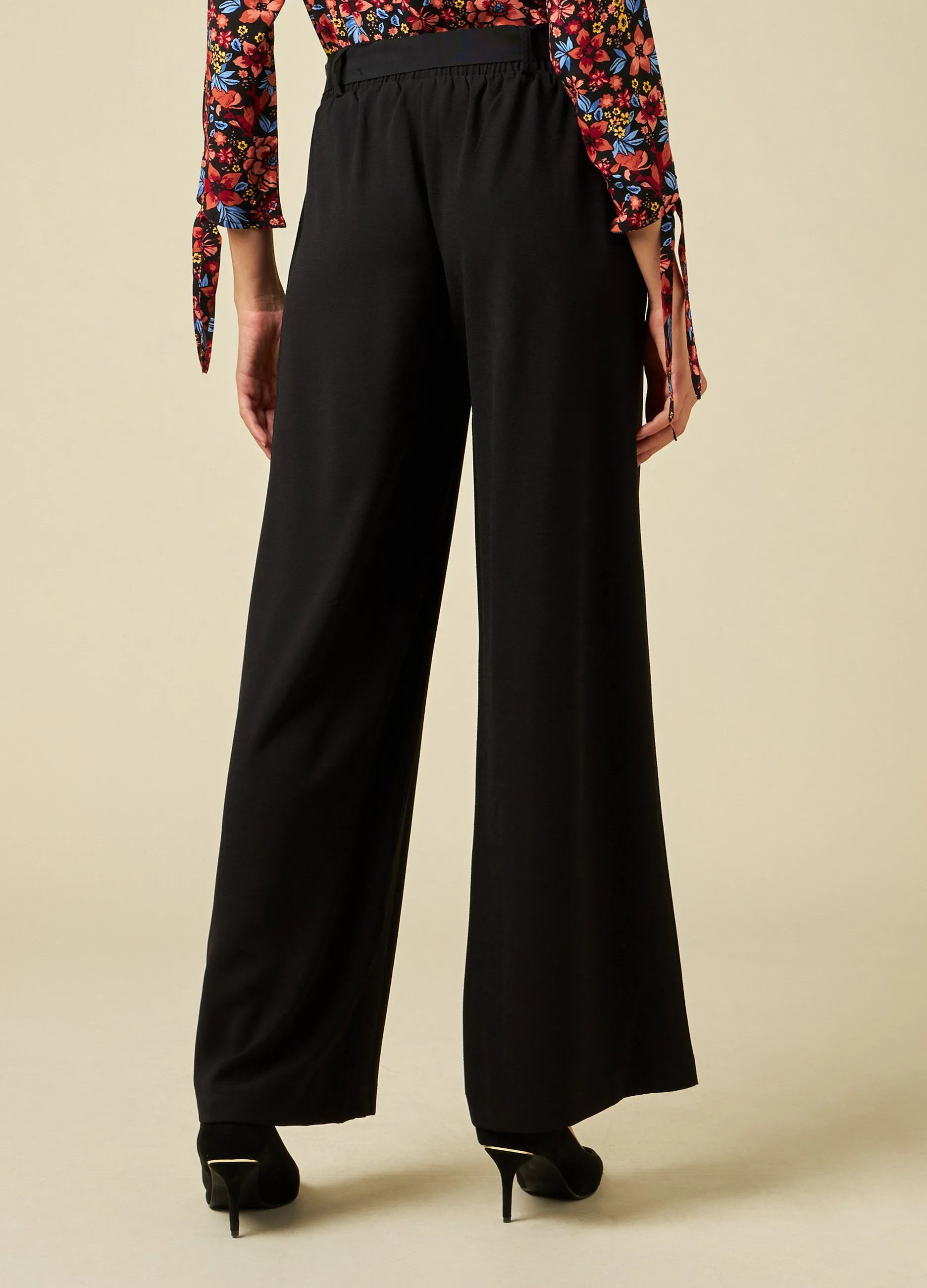 IWIE  Pantaloni palazzo elasticizzati donna
