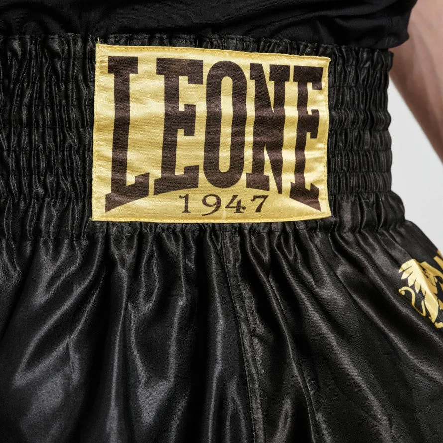 Leone Men's shorts for Kick Boxing and Muay Thai AB966 black-gold