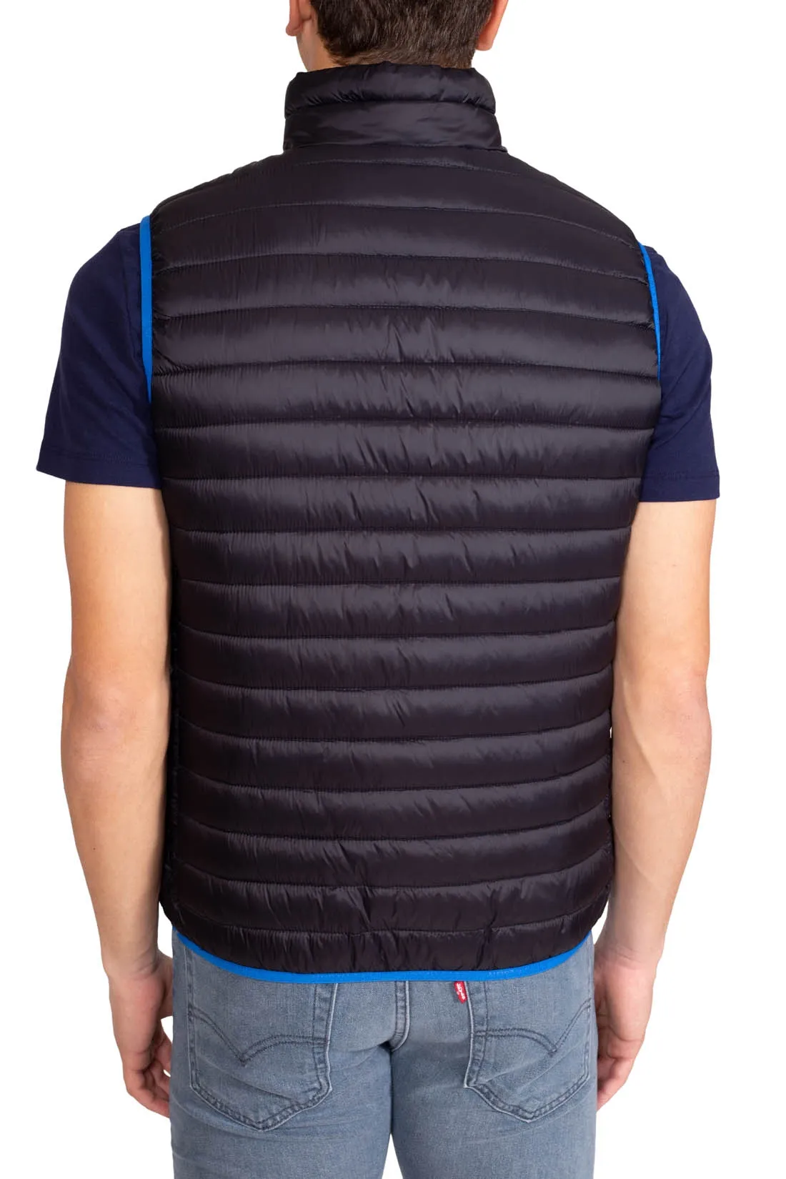 NORTH SAILS Piumino uomo smanicato con profili logo