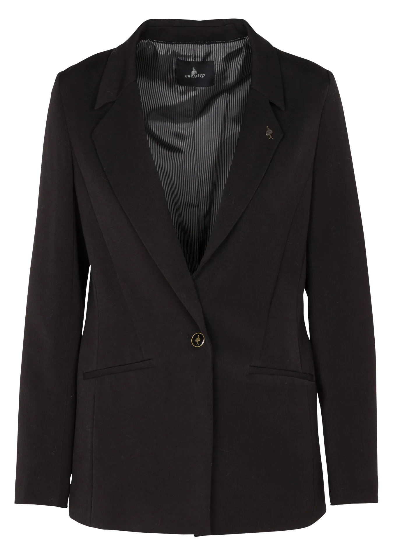  ONE STEP   Giacca con revers | Nero