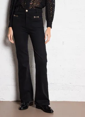  PABLO   NEAMA - Jeans dritti in misto cotone | Nero