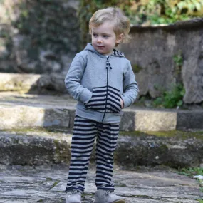 PANTALONE IN JERSEY RIGATO