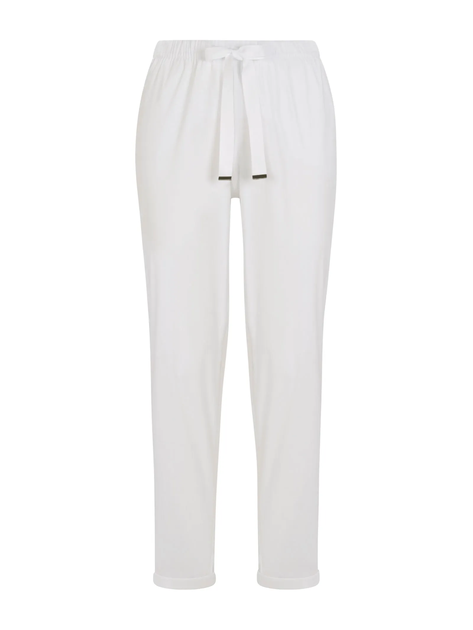 Pantalone Jogger con tasche in Super Fresh - Bianco