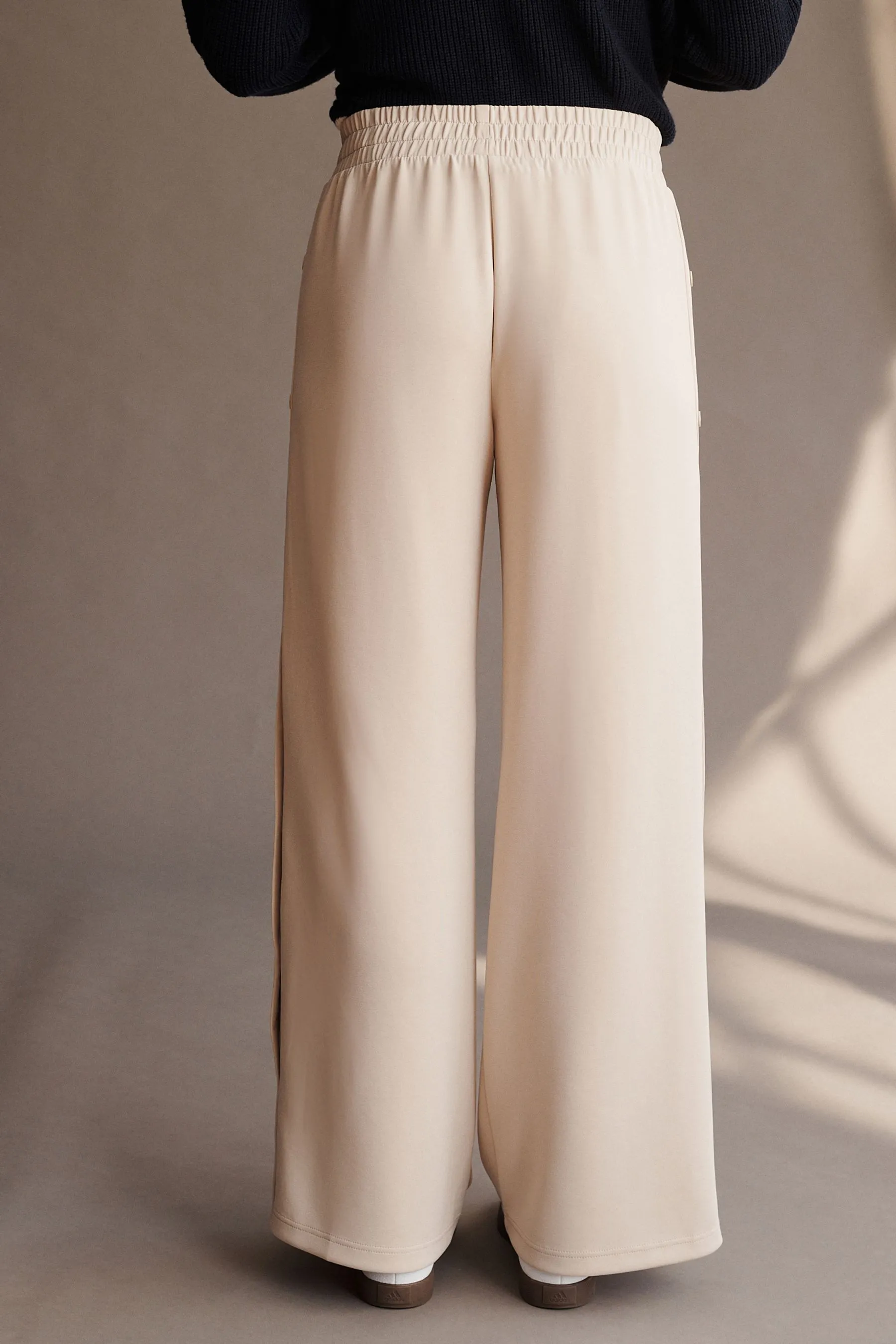Pantalone laterale Popper in morbida jersey    