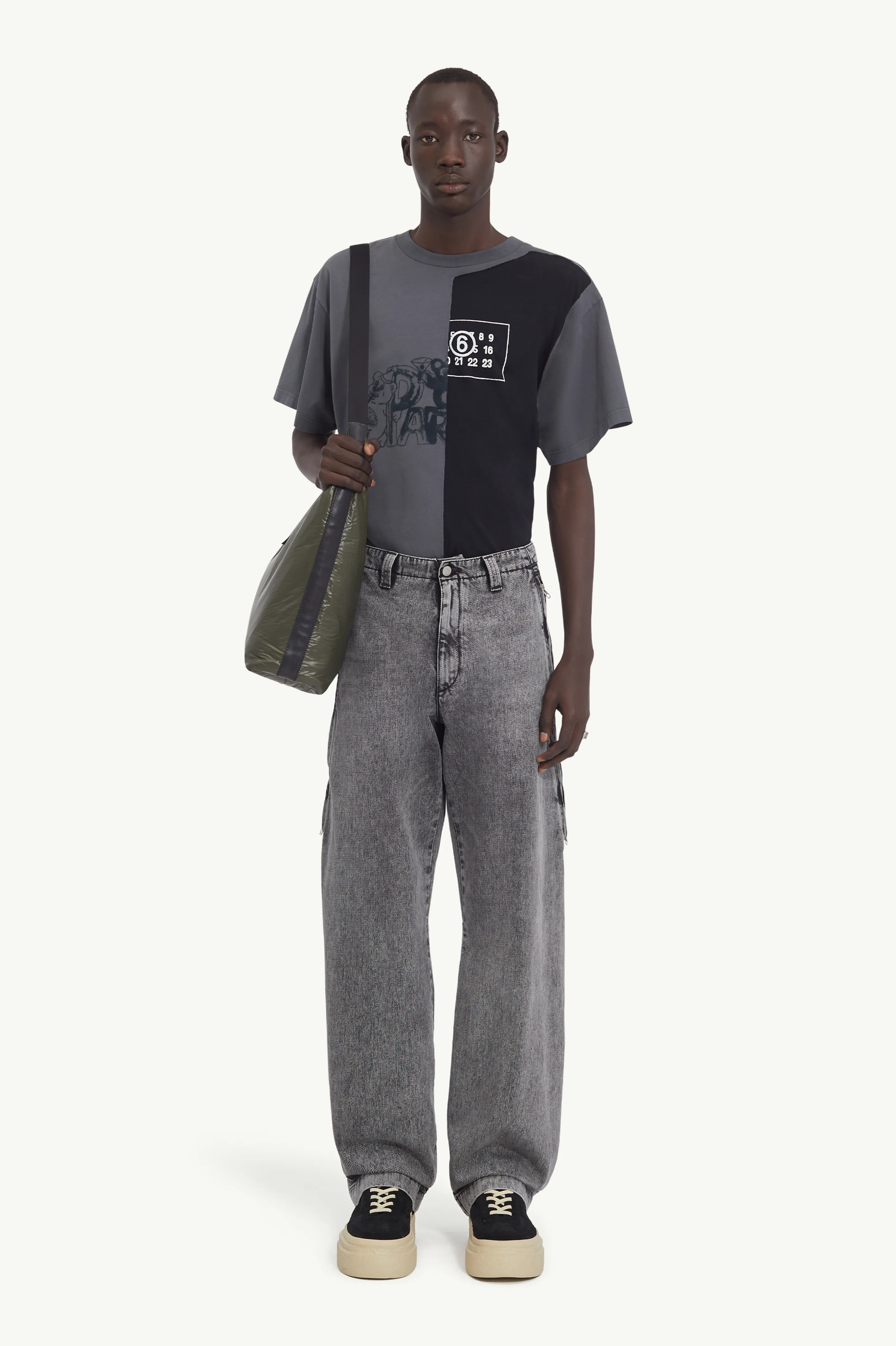 Pantaloni in denim nero