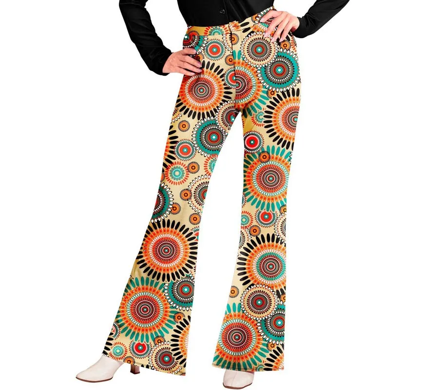 Pantaloni moda mandala anni '60 da donna