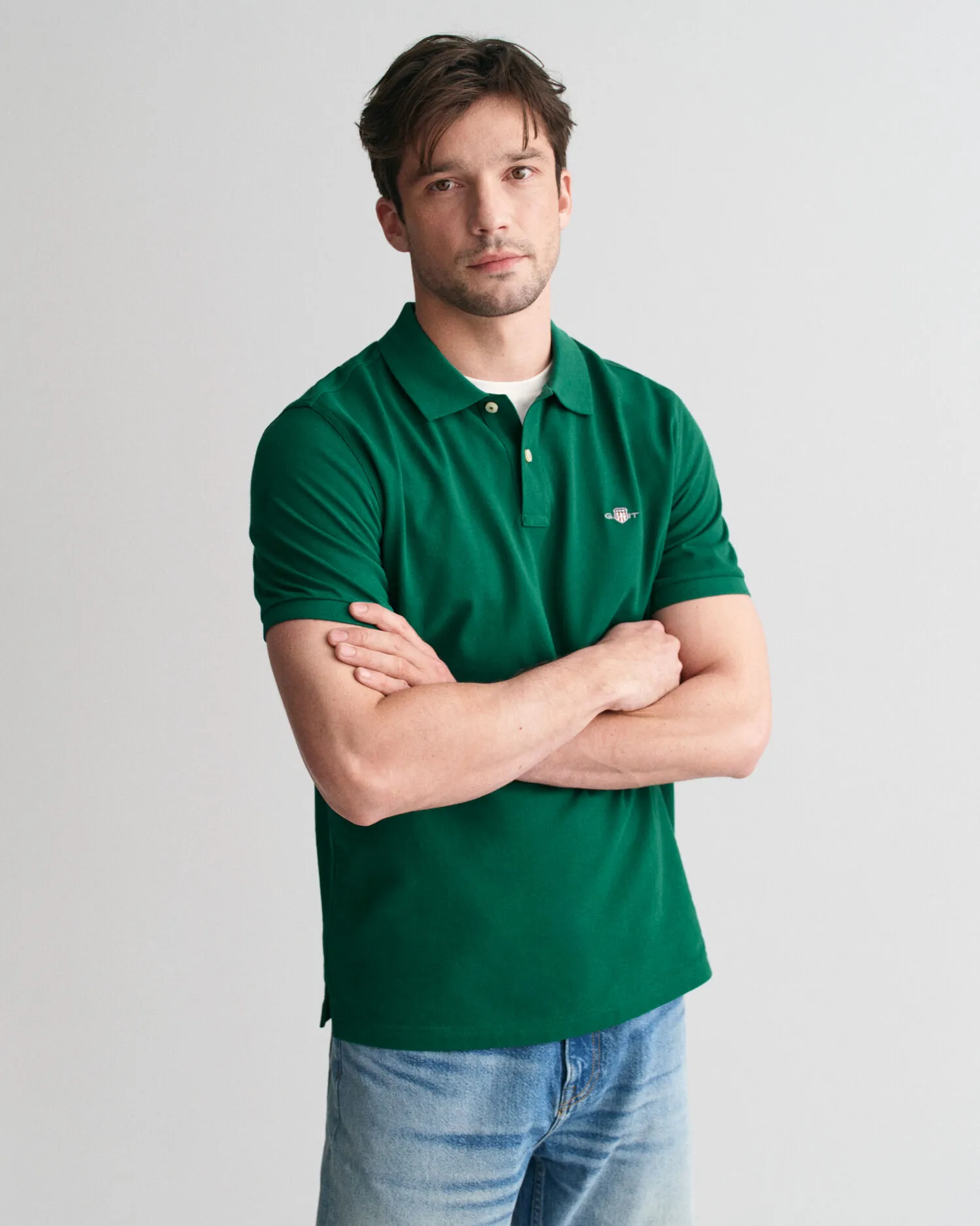 Polo Shield in piqué regular fit    