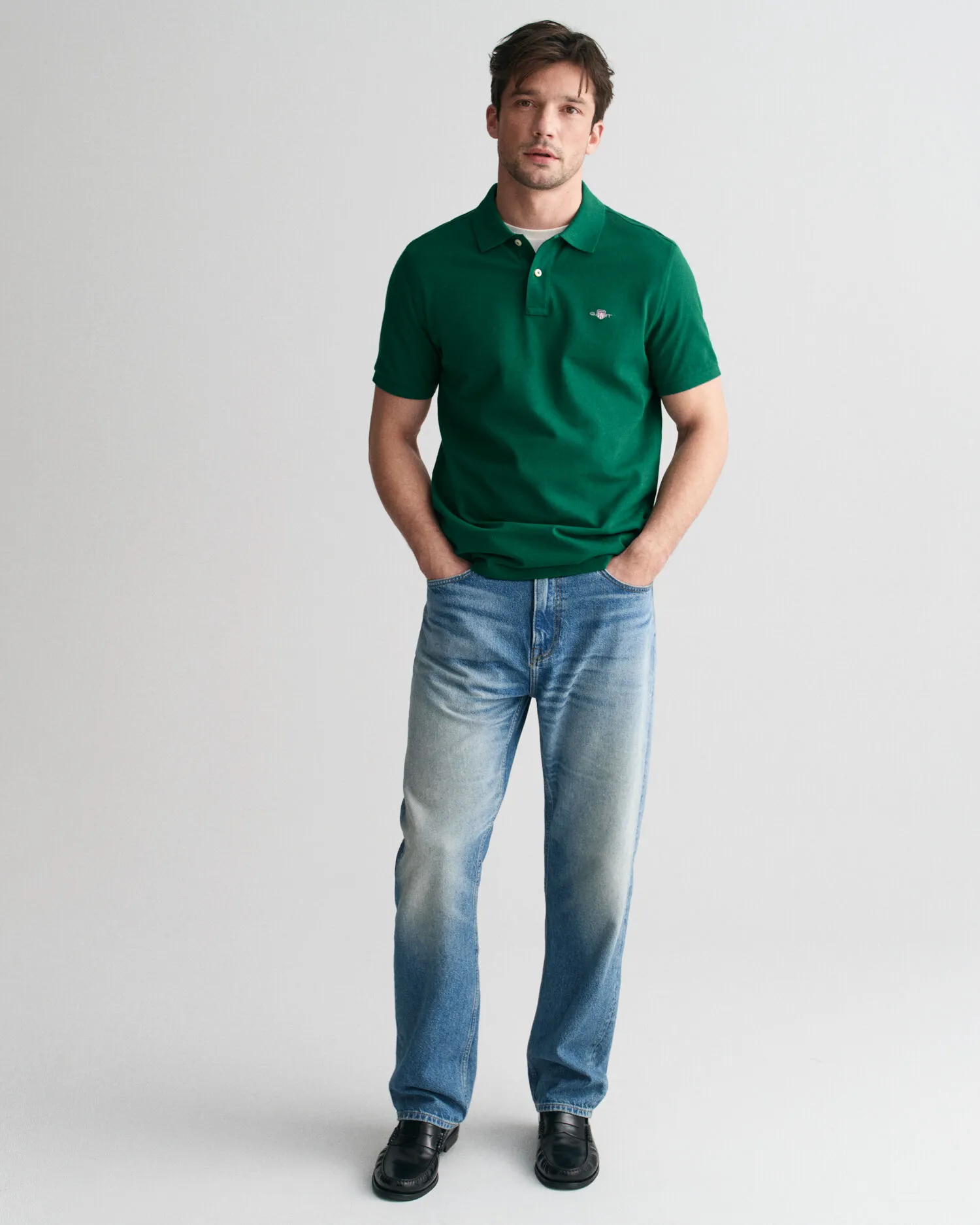 Polo Shield in piqué regular fit    