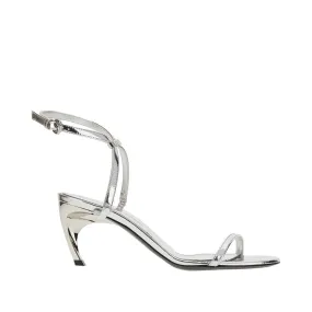 Sandali 'Armadillo' in pelle metallizzata