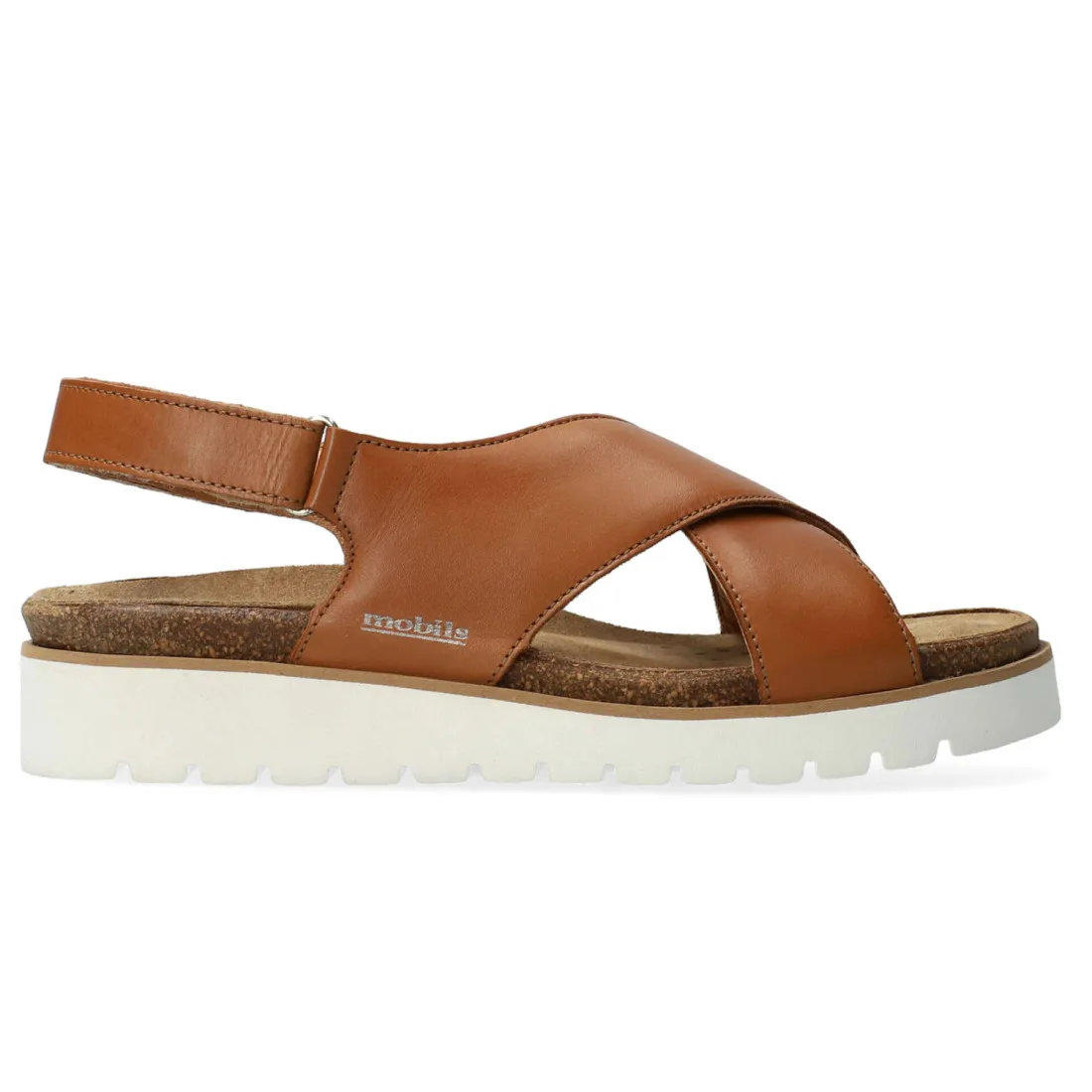Sandali Mephisto Mobils Tally cuoio con plantare estraibile