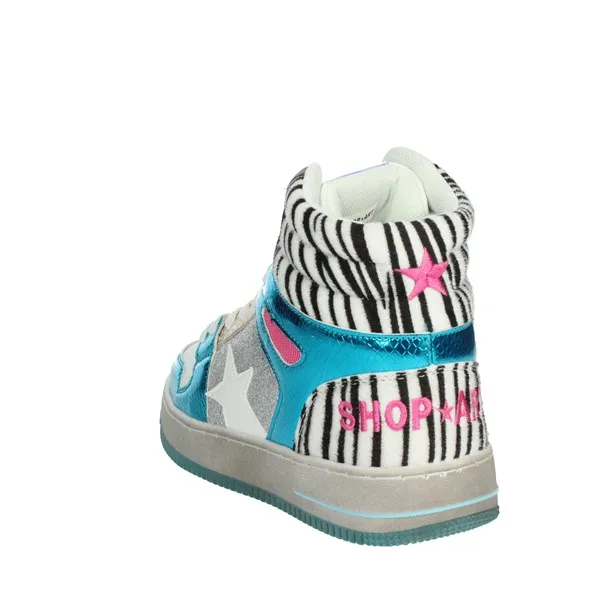 SHOP ART  SNEAKERS ALTA SA80538 BIANCO/AZZURRO