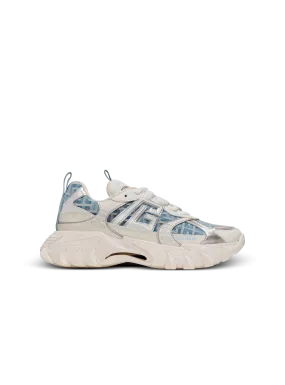 Sneakers B-East in denim monogramma PB labirinto