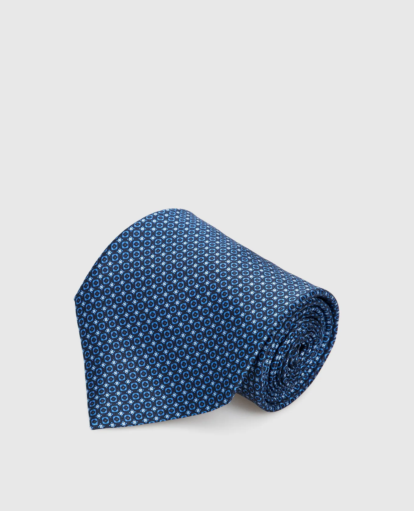 Stefano Ricci Cravatta in seta fantasia blu navy CH41028