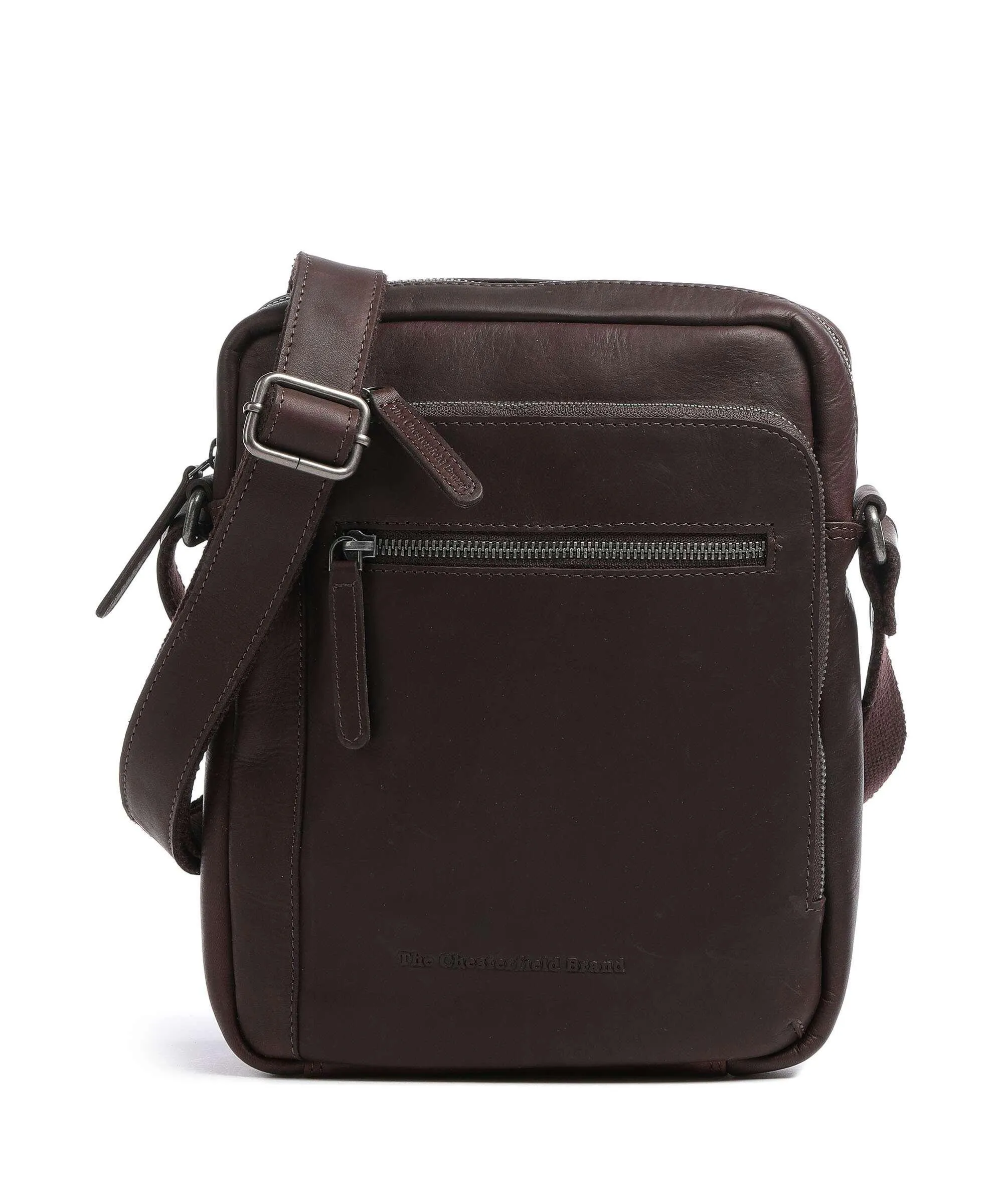 The Chesterfield Brand Dessau Borsa a tracolla pelle di vacchetta pull-up marrone scuro  