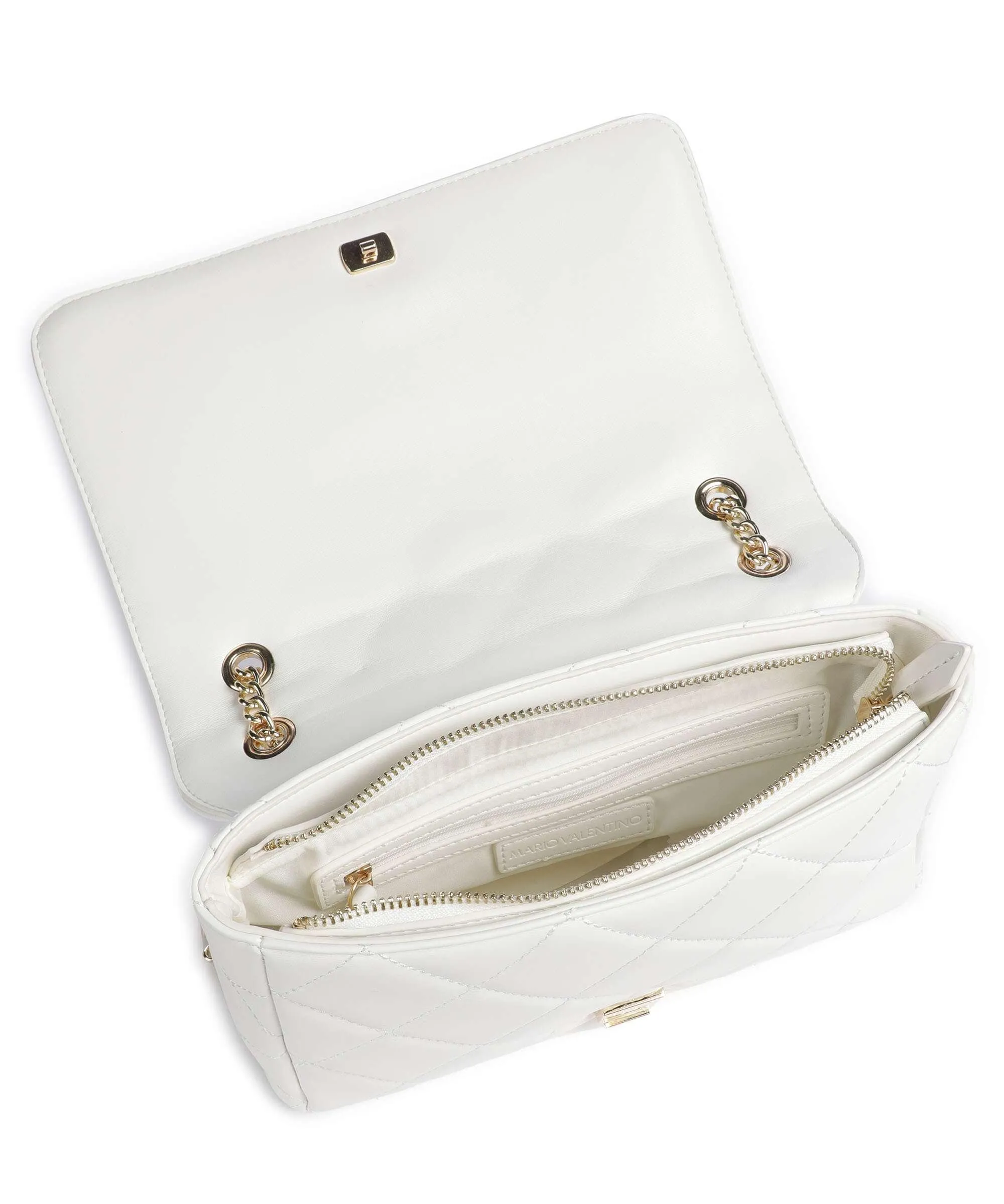  Valentino Bags Ocarina Borsa a spalla pelle sintetica bianco  