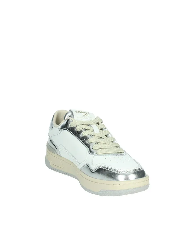 VICTORIA  SNEAKERS BASSA 8800121 BIANCO/ARGENTO