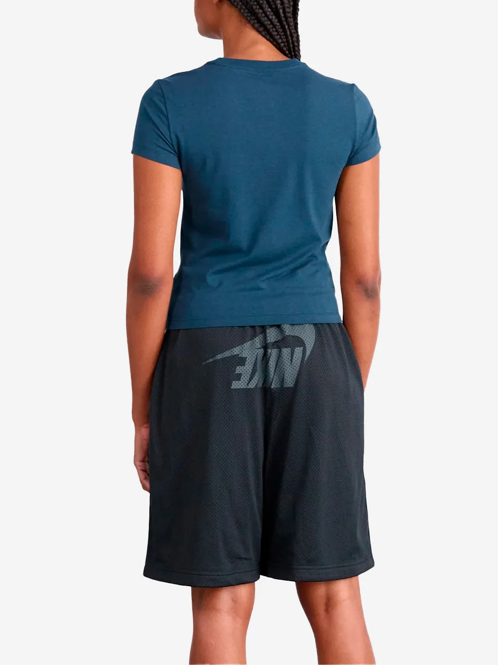 W Pantaloncini a vita media in rete oversize