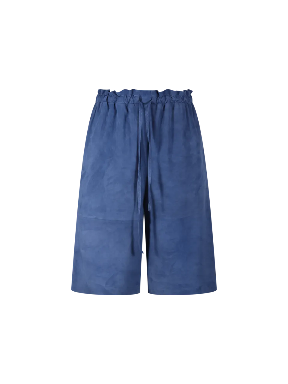 WOMAN DESA 1972 BLUE LIGHT SUEDE NAPPA SHORTS